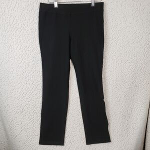 Eileen Fisher Black Stretch Knit Pants Womens XS TP 30x26 Minimalist Luxe
